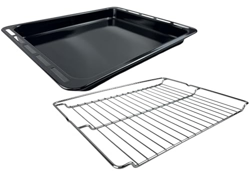 eRicambi® Kit Griglia e Leccarda Compatibile con Forni Whirlpool Ignis – Set Completo Dimensioni 457x376x40 mm – Adatto ai Modelli AKP236NB, AKP561IX, AKZ476IX, AKZ520IX, AKZM654IX e molti altri