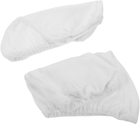 TINEASUR Copristivali e Vestibilità da Pattinaggio Artistico in Velluto Bianco Elasticizzato, Applicazione Rapida per Sessioni di Allenamento e Gare