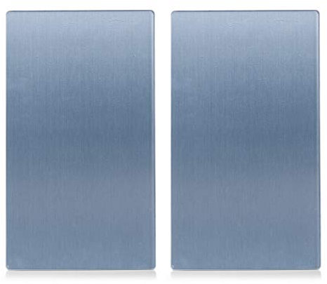 Zeller 26212 - Set di 2 taglieri in vetro per piano cottura in vetroceramica, 52 x 30 cm