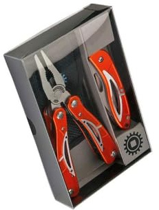 Set Multi-Tool multifonctions – pince universelle + pince bec plat, tournevis mécanicien 3,5 mm, tournevis électricien 3 mm, tournevis PH0, lime double face – outil compact polyvalent