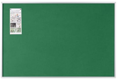 Bi-Office Filztafel New Generation, Pinnwand mit Aluminiumrahmen, 60 x 45 cm, Grün