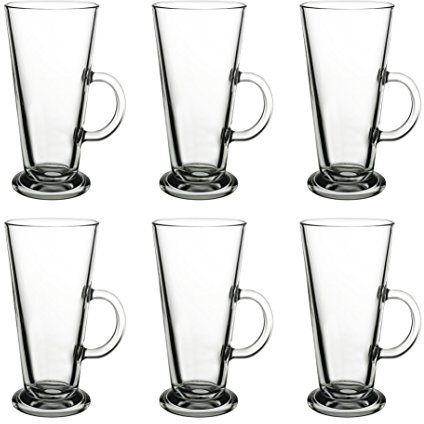 latte Glass Double Walled Insulated Drinking Glasses Pack of 2 glasses (6 X 270ML)…