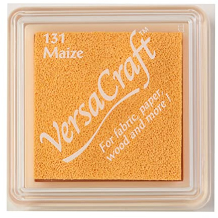 Tsukineko VersaCraft Stempelkissen - Gelb, Maize - Klein - Wasserbasis, Deckend, Beständig gegen Ausbleichen - Embossing