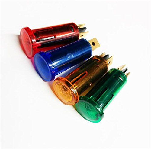 4 Mix Warning Lights 12v 12 Volt Dashboard Panel Indicator Light Classic Kit Car