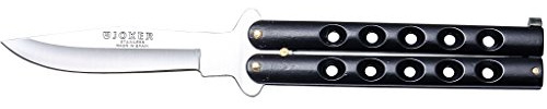 Joker Cuchilleria N101N - Navaja Abanico, puño zamak, Color Negro, Hoja de 10 cm