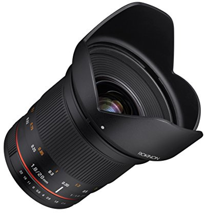Rokinon 20mm f/1.8 AS ED UMC Wide Angle Lens for Micro Four Thirds Mount Interchangeable Lens Cameras