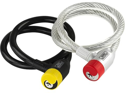 Burg-Wächter Candado de Cable con iluminación en la Llave 340 65 L, Colores Surtidos
