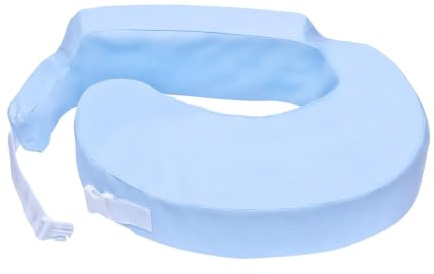 My Brest Friend Professional Nursing Pillow | Ergonomic Breastfeeding Pillows | Ideal for Lactation Consultants, NICUs & More | Breastfeeding Essentials | Handy Side Pocket & Easily Wipes Clean, Blue