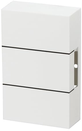 Heidemann Zweiklang-Gong Ibis 230 V (Empfänger, Lautstärke 82 dB, Farbe reinweiß, Türklingel, Gong, Funkklingel) 70011