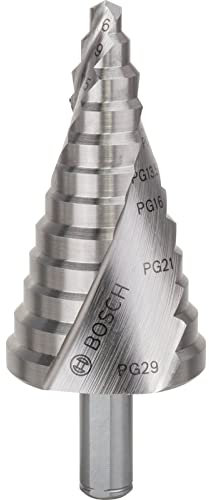 Bosch Professional Stufenbohrer HSS mit 3-Flächen-Schaft (Ø 6-37 mm)