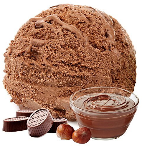 Praline Nougat Geschmack 1 Kg Gino Gelati Eispulver Softeispulver für Ihre Eismaschine