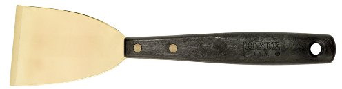 Hyde herramientas 12055 – 3-inch latón cincel rasqueta con mango largo