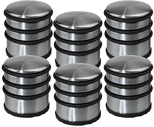 Lot de 6 stop-portes - Solide & Pratique - en Inox