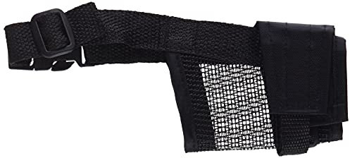 Trixie 19261 Maulkorb mit Netzeinsatz, Polyester, S, schwarz