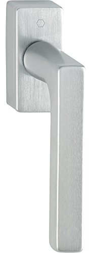 HOPPE Fenstergriff DalLochabstands- Secustik, Vierkant 7 x 32 mm, Messing verchromt matt, 3484522