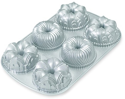 Nordic Ware Backform Garland Bundt Pan Aluminium Silber, 22,9cm x 35,6cm, NW 54724