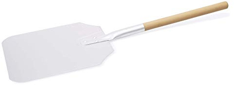 WAS 2293 100 Aluminium Pizzaschaufel mit Holzgrif, 100cm Länge