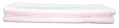 Optima Collection Silver Level 16 X 30 White Hand Towels, Set of 2, 100% Eco-Friendly Pre-Consumer Regenerated Cotton