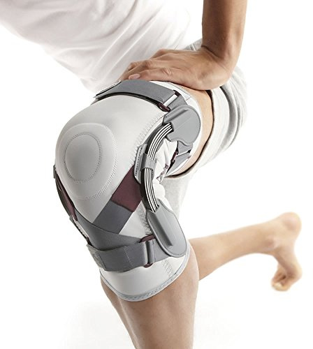 Push Rodillera Med para Dolor de Rodilla, Soporte Ajustable con bisagras, Fuerte Estabilidad para aliviar el Dolor en Las articulaciones, Artritis, desgarro de menisco, MCL, Talla 3