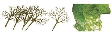 JTT Scenery Products Premium Series: Deciduous Tree Kit, 1.5-3