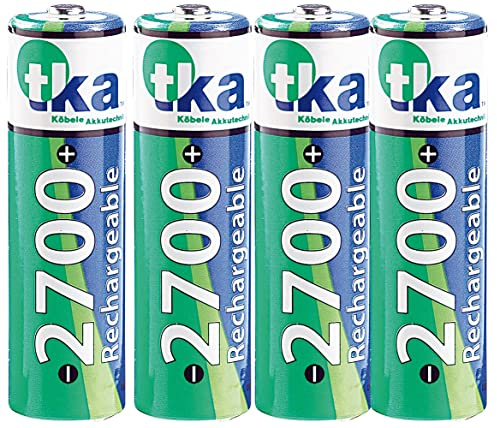 4 accumulateurs AA NiMH 2700 mAh [TKA]