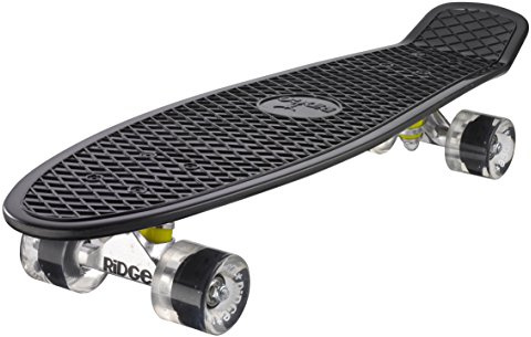 Ridge 27 Big Brother Retro Cruiser Skateboard, Nero/ Chiaro