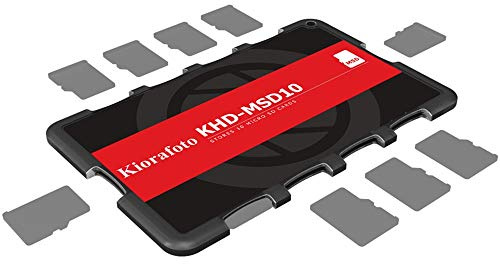Kiorafoto Speicherkarten Etui Halter Aufbewahrung für 10 Micro SD, Micro SD Karten Tasche Hülle Schutzbox Tragetasche - Memory Card Case Box
