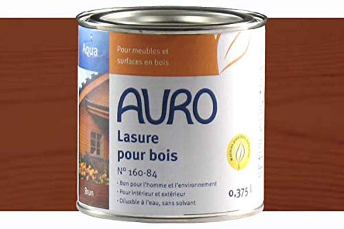 AURO Holzlasur, Aqua Nr. 160-84 Braun - 0,375L