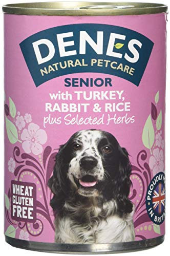 Denes Complete Senior Wet Dog Food Turkey Rabbit and Rice, 12 x 400 g