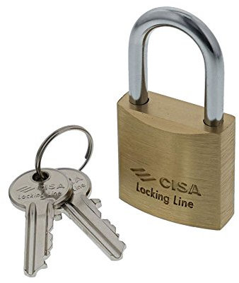 CISA 121011300, Lucchetto Arco Lungo Locking Line, Ottone, 30 mm