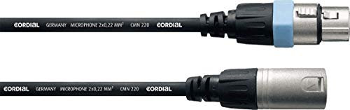 Cordial Fair Line – Cable de micrófono, ccm 1 FM, 1 m xlr Female/XLR Male, Negro