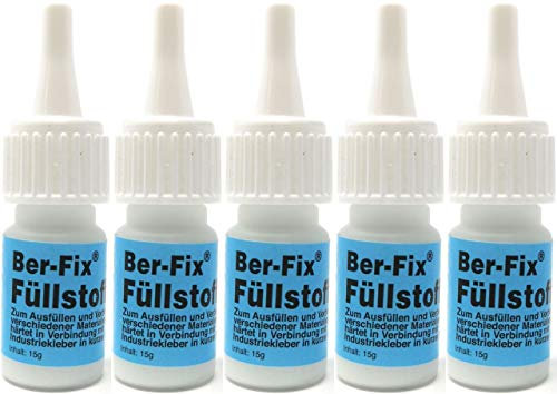Ber-Fix Füllstoff-Granulat für Schweißnahtkleber Weiß für DIY 5x 15g