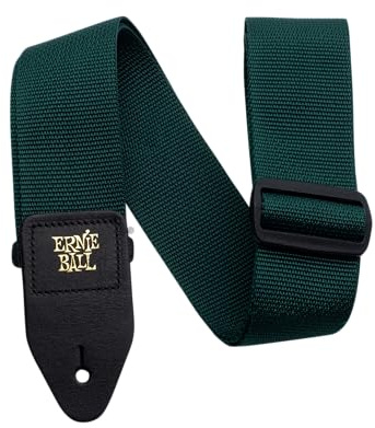 Ernie Ball P04050 Forest Green Polypro Guitar Strap, 2.0 in*44.0 in*0.13 in