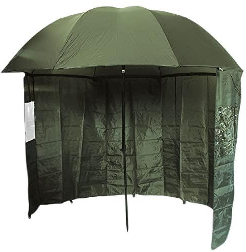 NGT 45 Green Brolly With Zip On Side Sheet coarse fishing