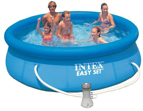 Intex Pool 305 x 76 cm, Pompa Filtro, facile da montare e smontare TÜV approvato, 11 kg/piscina/piscina gonfiabile con pompa filtro Piscina