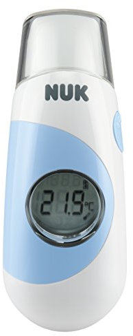 NUK Fieberthermometer Baby Flash (berührungslose Fiebermessung an der Stirn durch Infrarotsender, sekundenschnell, hygienisch)