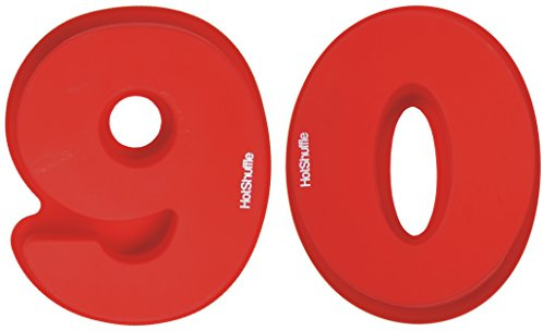 HotShuffle Große 30cm Silikon Anzahl 90 Kuchenform Backen Geburtstag Jubiläum Geburtstagstorte