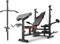 Hop-Sport Hantelbank verstellbar mit Latzug, Butterfly, Beincurler, Curlpult – Multifunktion Trainingsbank für Krafttraining Zuhause HS-1075