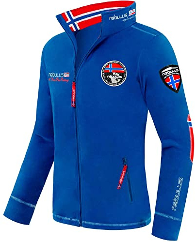 Nebulus Herren Fleecejacke EXPLORE, warme Fleece Jacke, mit langem Full-Zip Reißverschluss