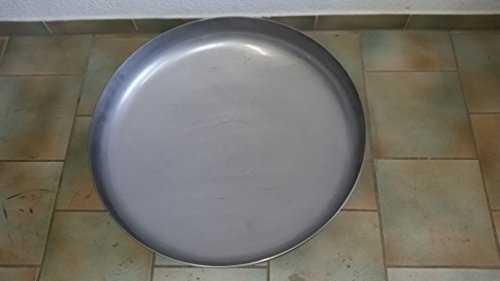 Czaja Edelstahl Klöpperboden Ø 80 cm aus rostfreiem Edelstahl, Feuerstelle, Feuerschale, Grill für Garten und Terrasse