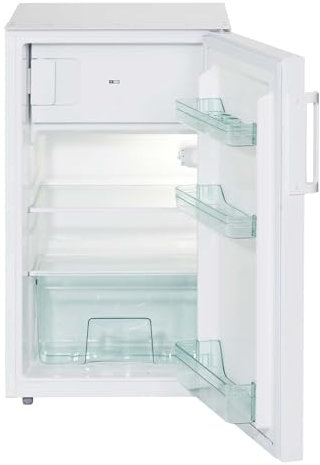 PKM KS104.4A+UB Kühlschrank mit Gefrierfach | Weiß Design | 88 Liter Kühlen | 16 Liter Kühlen | 179kWh | 41dB | Freistehend