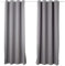 WOLTU Tende Oscuranti Opache Termiche Isolanti per Finestre Soggiorno Tende da Sole con Occhielli in Metallo Inossidabile per Camera da Letto 2 Pannelli Grigio Chiaro 135x245cm