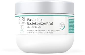 SIRIDERMA Basiskt badkoncentrat | Lugnande bas-bad | Lindrar klåda vid atopisk dermatit och psoriasis | Helbad, fotbad och grundläggande tvätt | För alla hudtyper, inklusive spädbarn och barn (500 g)