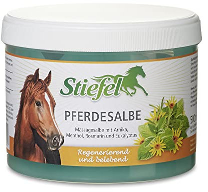 Stiefel Pferdesalbe 500 ml – Hochwertige Massagesalbe für Gelenke, Sehnen, Schultern & Rücken, mit natürlichen Inhaltsstoffen, kühlend, belebend & regenerierend