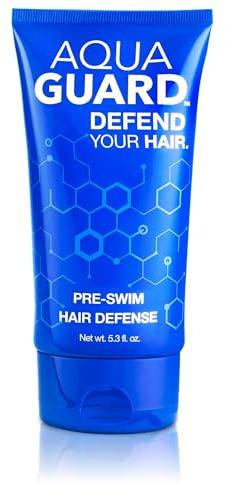 AQUA GUARD Pre-Swim Hair Defense | Protect Hair Before You Swim | Prevents Chlorine Damage + Softens Hair While Swimming | Made in California | Color Safe, Leaves Hair Smelling Great | 5.3 oz
