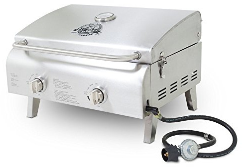 Pit Boss Grills 75275 Stainless Steel Two-Burner Portable Grill