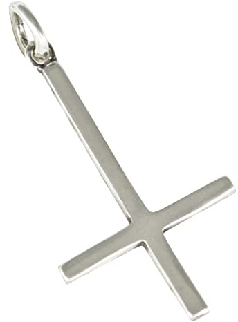AFP Anhänger umgedrehtes Kreuz 925 Sterling Silber AS-199