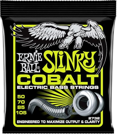Ernie Ball Regular Slinky Cobalt Cordes, pour basse électrique, calibre 50-105