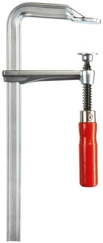 BESSEY Ganzstahlzwinge GZ40-12 | 400 mm Spannweite | 120 mm Ausladung | Federndes und elastisches Spannen reduziert Vibrationen und ermöglicht präzise Ergebnisse bei Holz- und Metallarbeiten