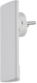 Evoline® Plug Netzstecker-Adapter mit flachem Schutzkontaktstecker weiß